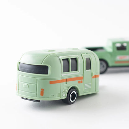 Pickup Truck and Caravan Pull Back Toy Set
