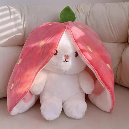 Convertible Fruit Bunny Plush Toy