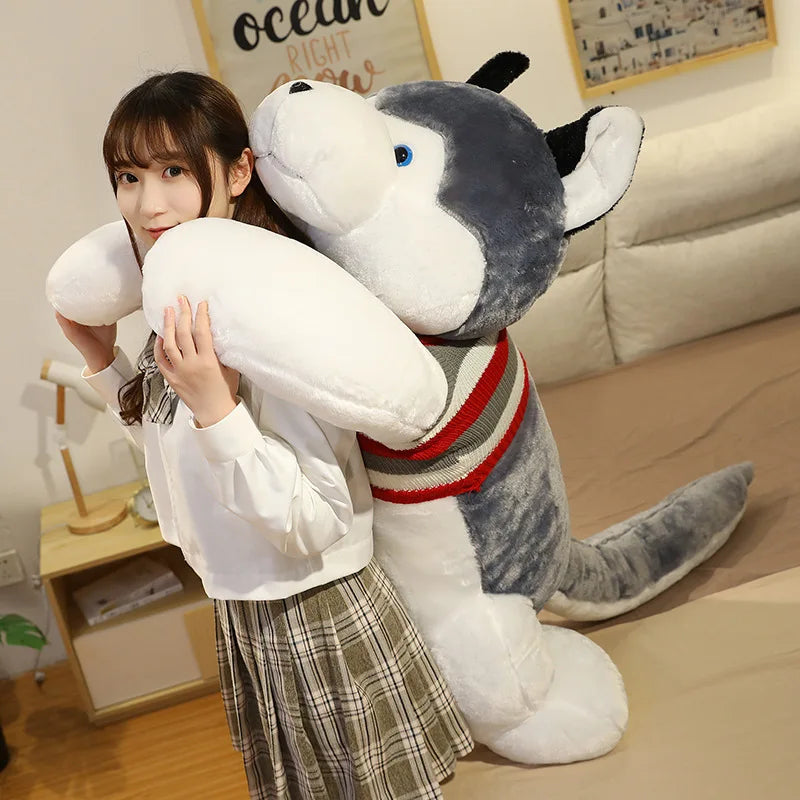 Large Husky Stuffed Plush Toy