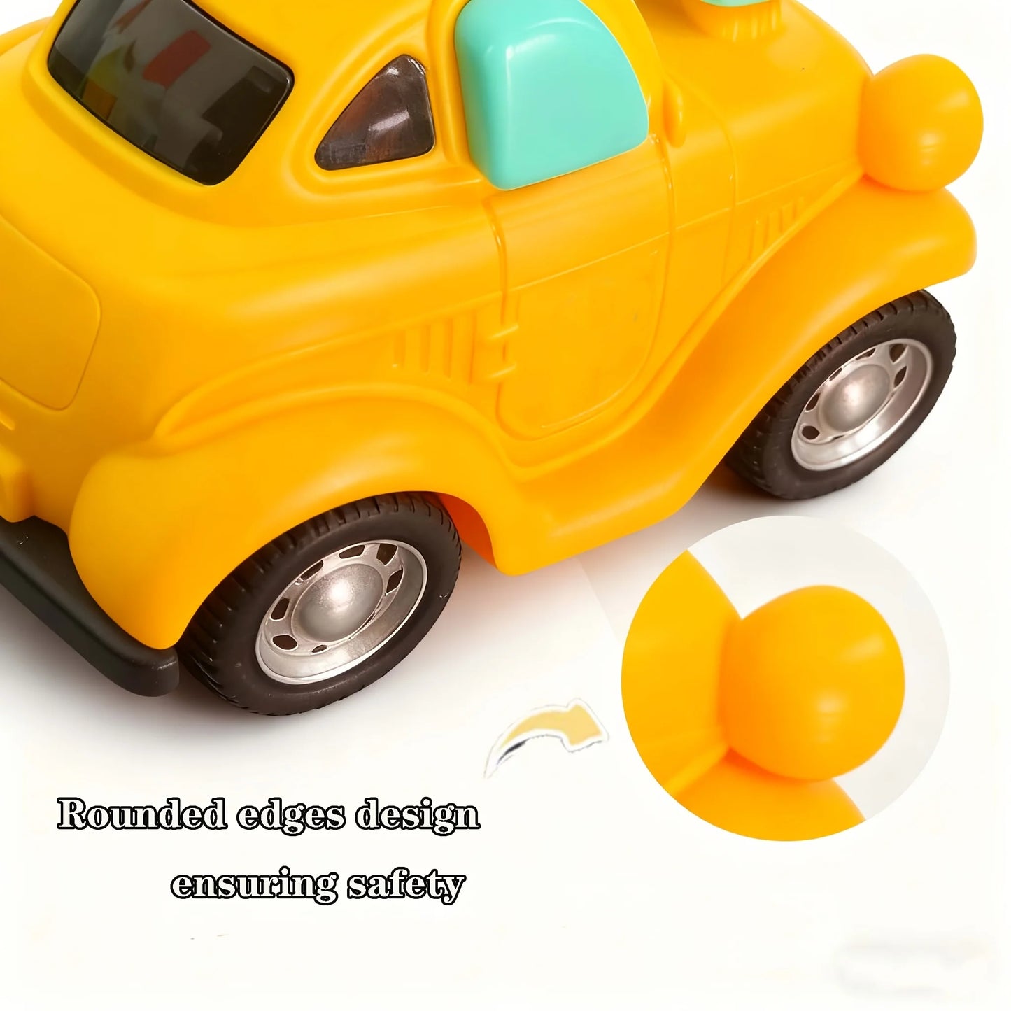 Toddler Inertia Toy Car with Rotating Accessory