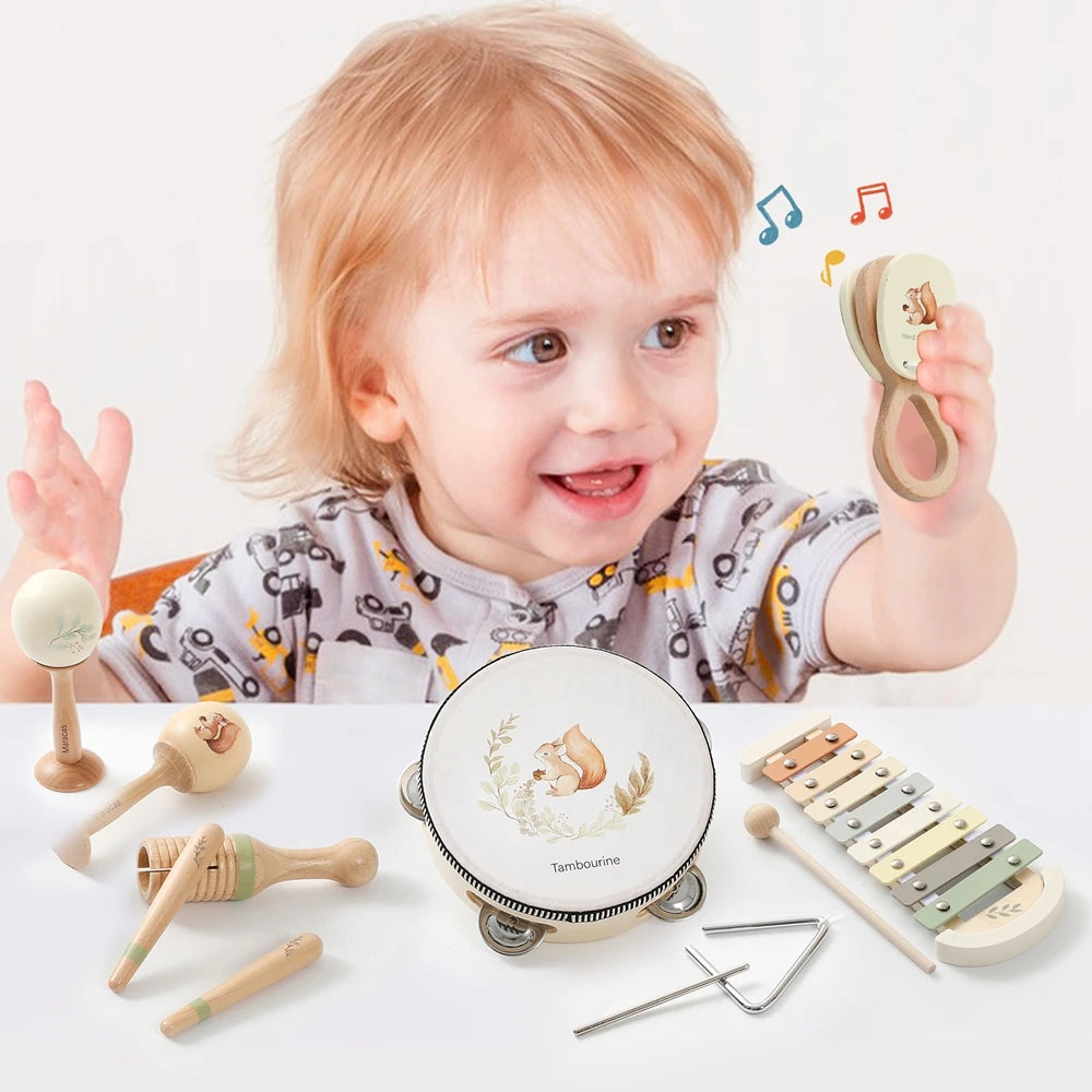 Wooden Musical Instrument Toys for Kids