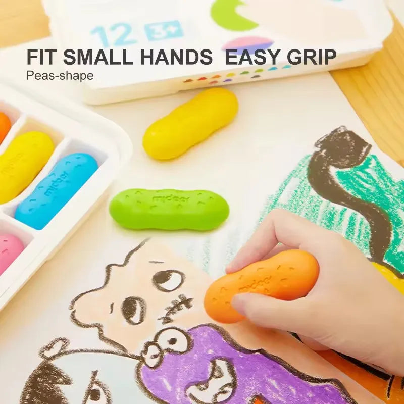 Chunky Crayon Set for Kids – 8, 12 or 24 Colors