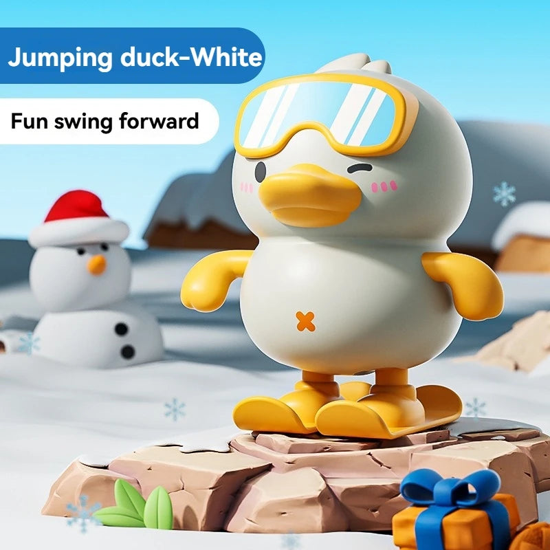 Wind Up Jumping Duck Toy for Kids