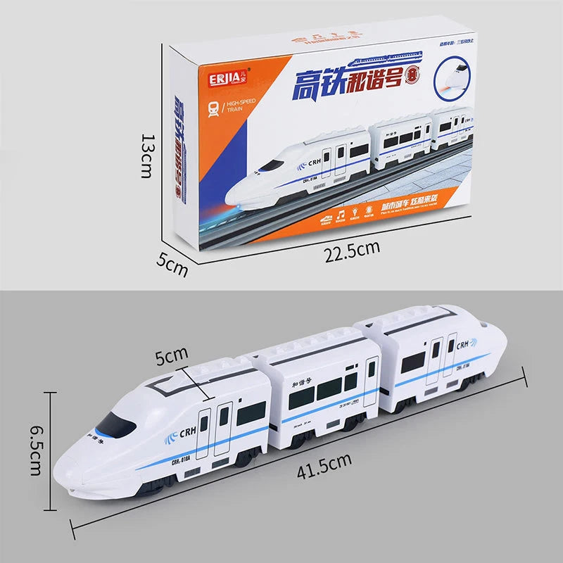 High Speed Railway Train Toy with Lights and Sound