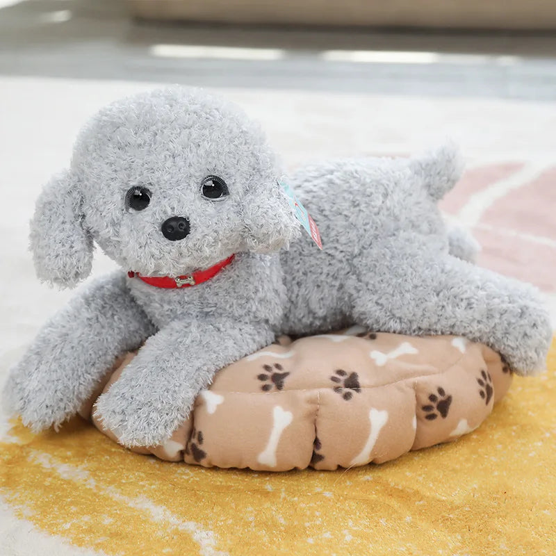 Realistic Puppy Stuffed Plush Toy