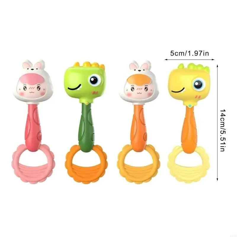Animal Handheld Baby Rattle Sensory Toy