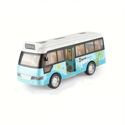 City Bus Toy with Sound Lights and Opening Doors