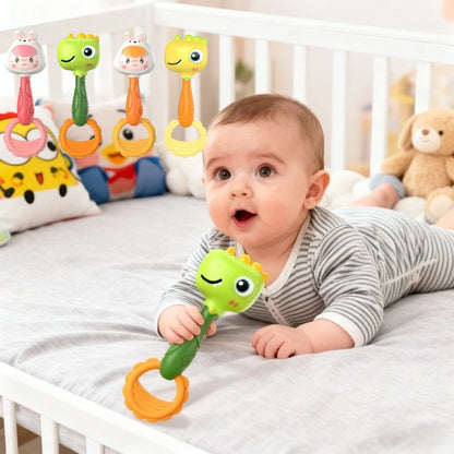 Animal Handheld Baby Rattle Sensory Toy