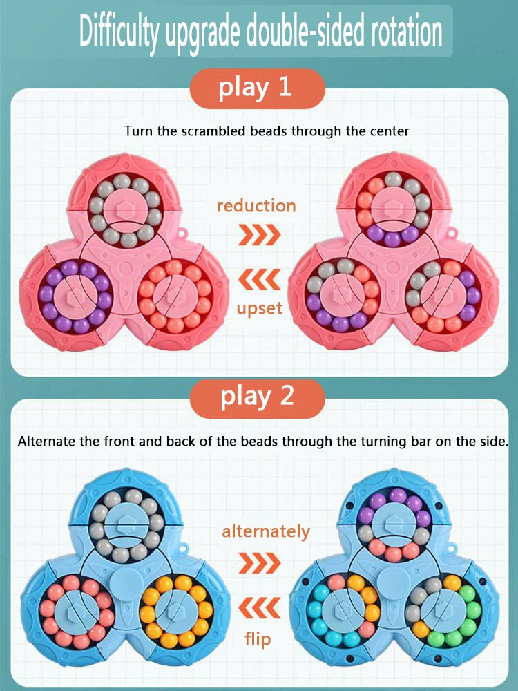 Rotating Bean Fidget Puzzle for Ages 14 Plus