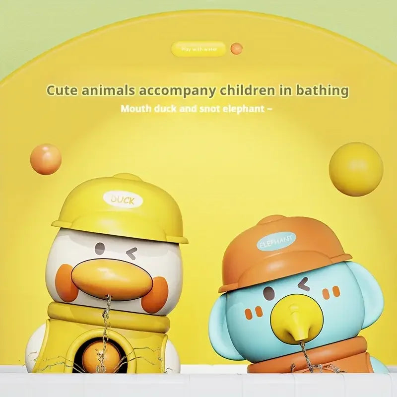 Animal Suction Waterwheel Bath Toy for Kids