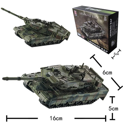 Leopard 2 Main Battle Tank Building Block Model