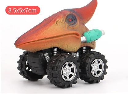 Dinosaur Pull Back Car Toy Set for Kids