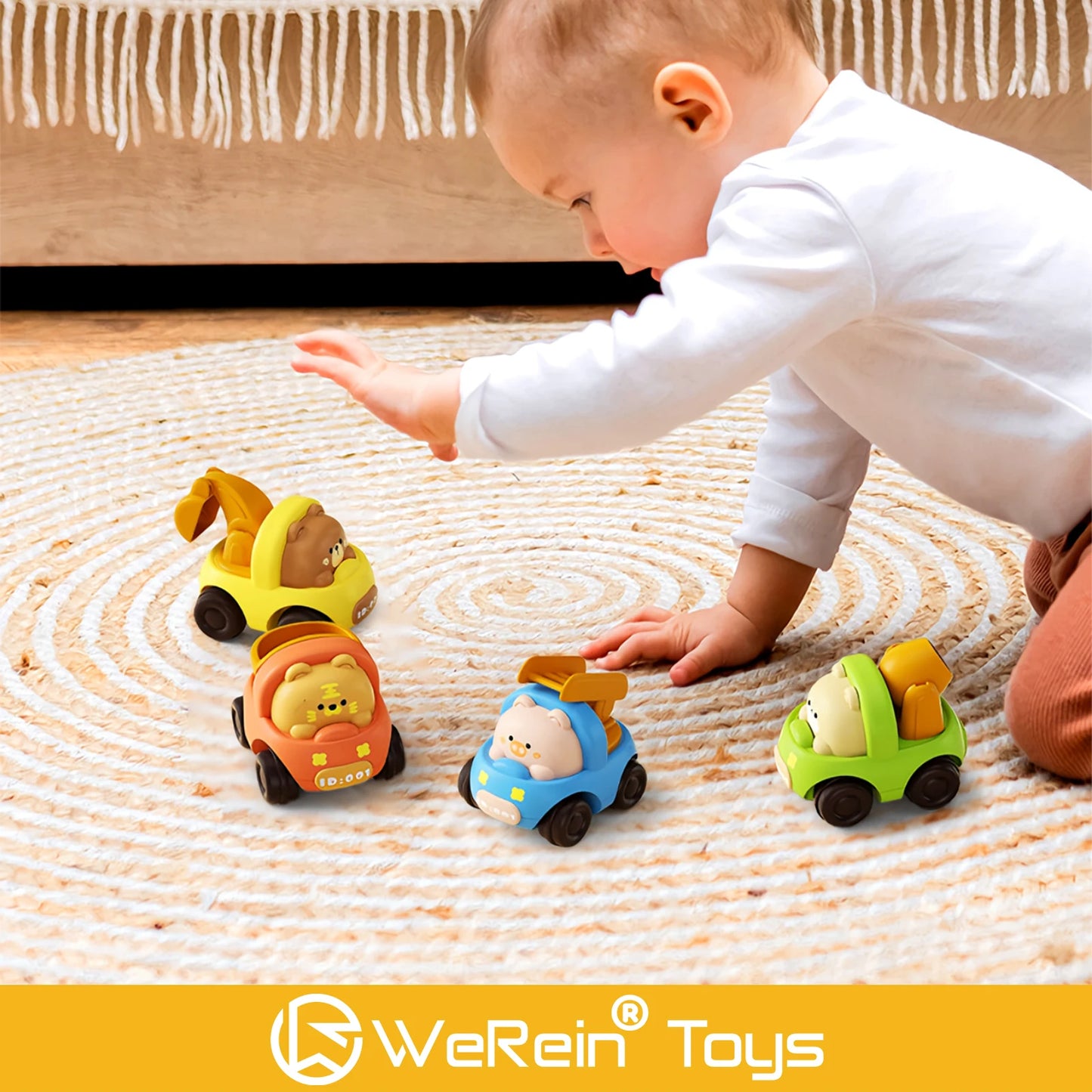Animal Inertia Car Toy for Kids