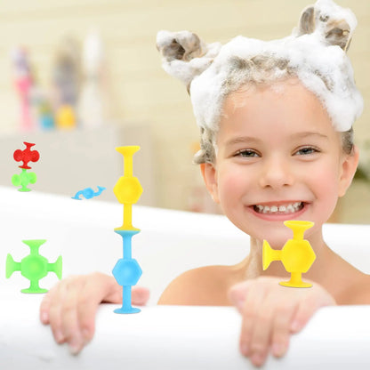 Silicone Suction Building Sensory Toy Set for Kids