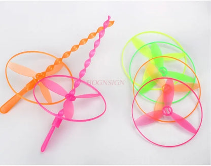 40 Piece Hand Push Flying Propeller Toy Set