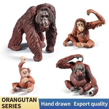 Realistic Orangutan Animal Figure