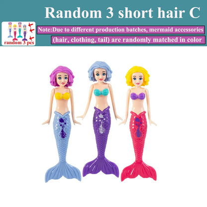 Mermaid Diving Toy Set for Pool and Bath Play