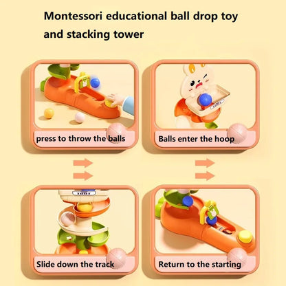 Animal Rolling Ball Drop Tower for Toddlers