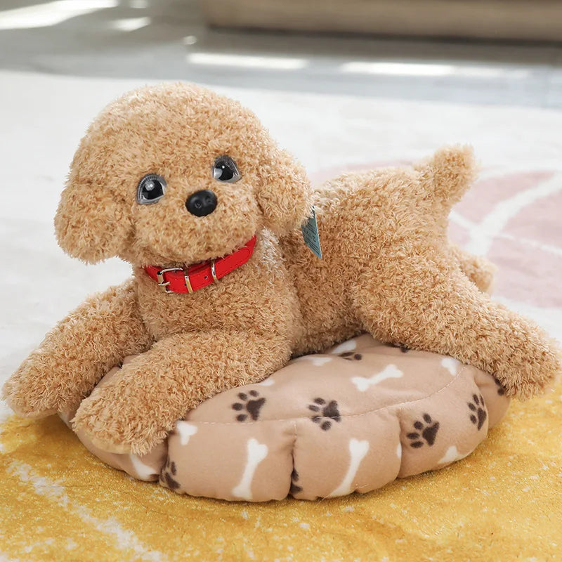 Realistic Puppy Stuffed Plush Toy