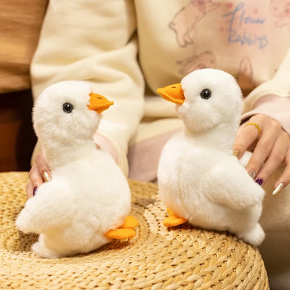 16 cm Lifelike White Duck Plush Toy