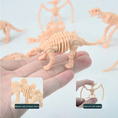 12 Piece Dinosaur Skeleton Figure Set