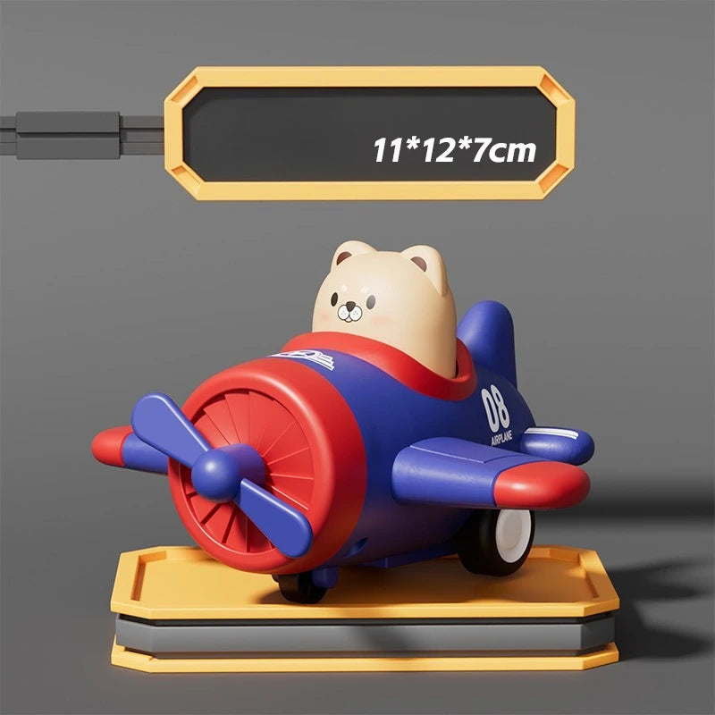 Animal Press and Glide Airplane Toy