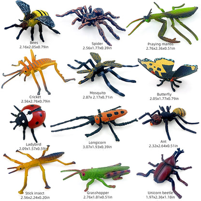 Realistic Insect Animal Figure Set