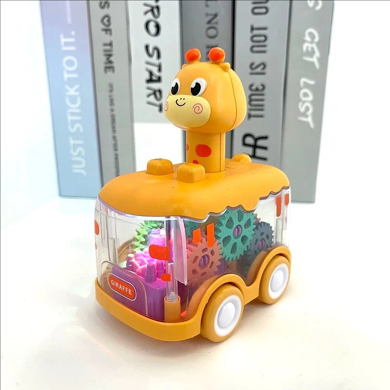 Light Up Press and Go Animal Car Toy