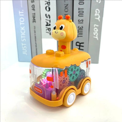 Light Up Press and Go Animal Car Toy