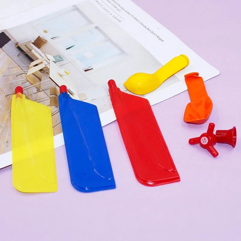 Balloon Powered Helicopter Flying Toy for Kids