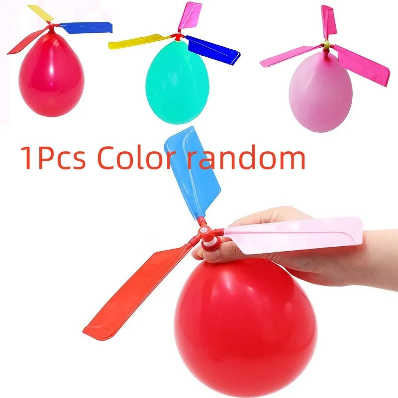 Balloon Powered Helicopter Flying Toy for Kids
