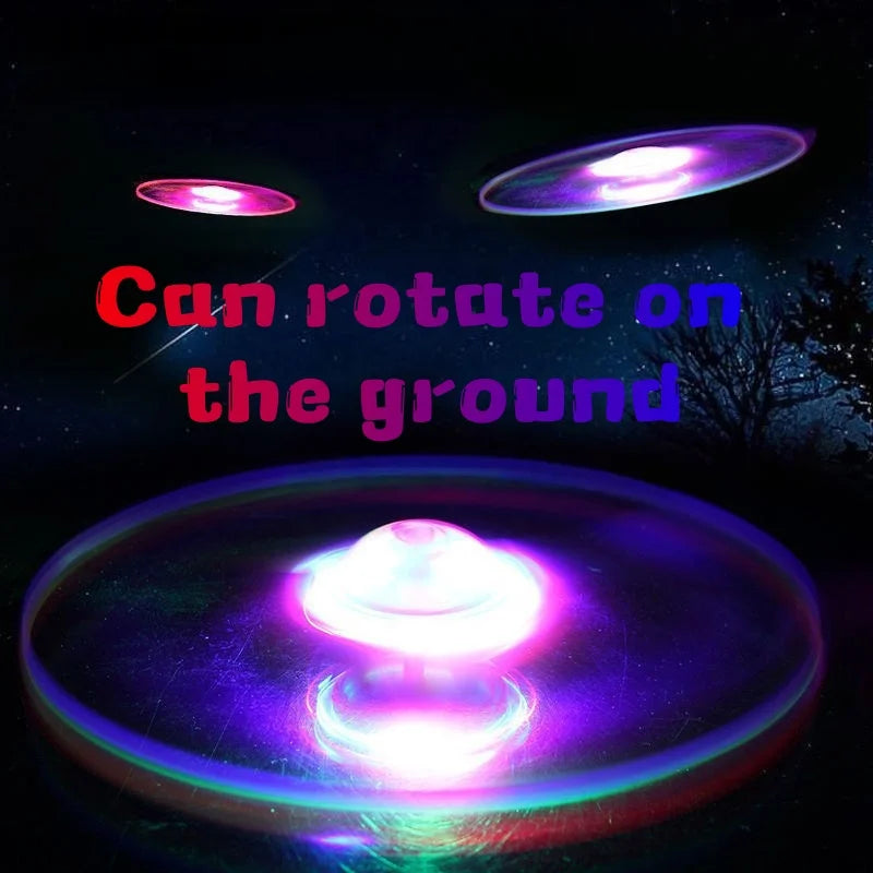 Luminous Pull String Flying Saucer Toy Set