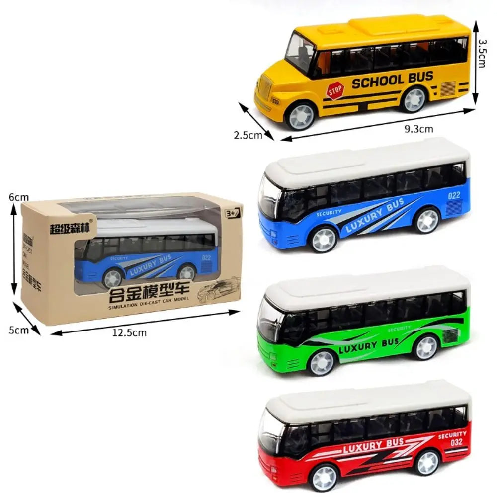 Pull Back Bus Model Toy for Kids