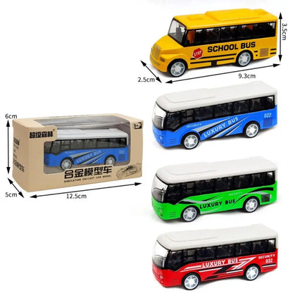 Pull Back Bus Model Toy for Kids