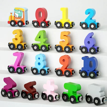 12 Piece Magnetic Number Train Learning Set for Kids