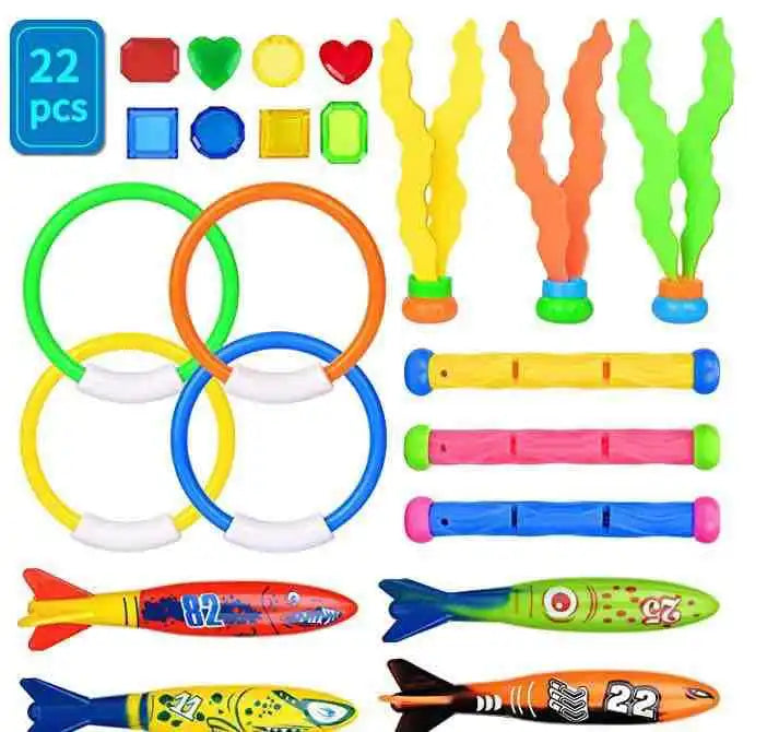 Colorful Pool Diving Toy Set for Kids