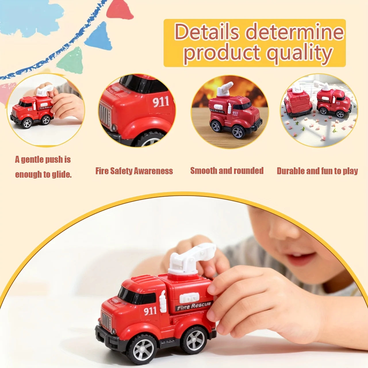 Toddler Inertia Fire Truck Toy