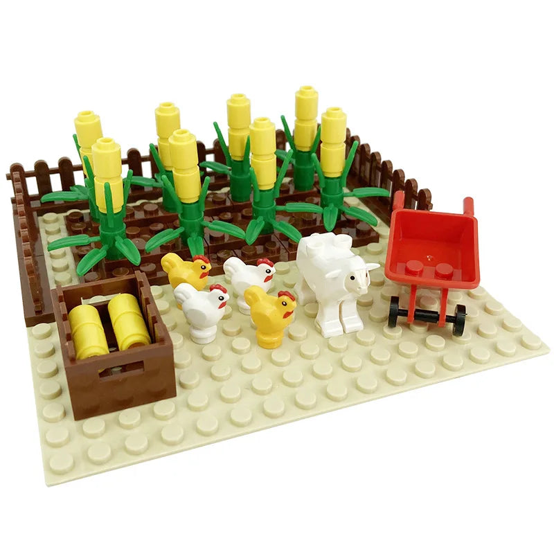 Farm Scene Building Block Set