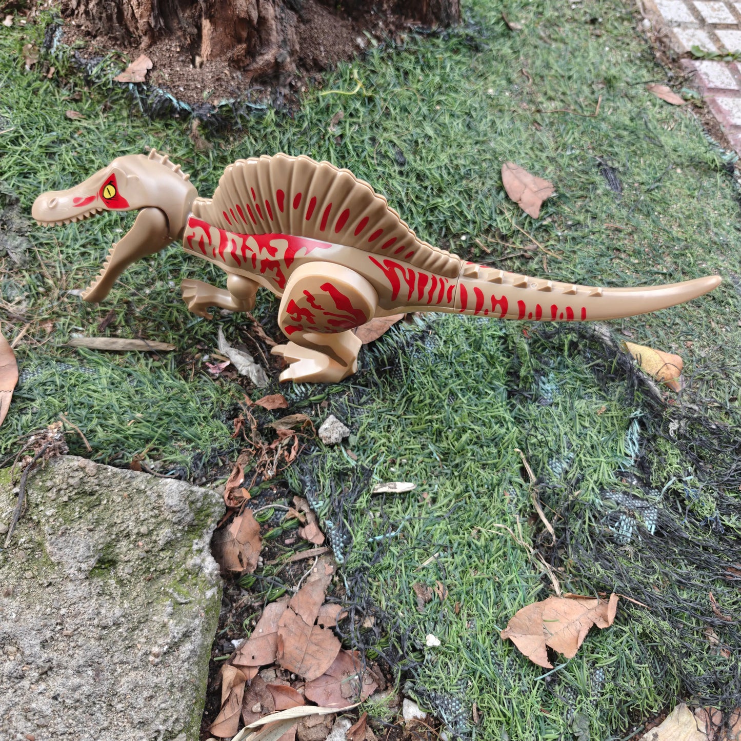 Spinosaurus Dinosaur Building Block Model for Kids