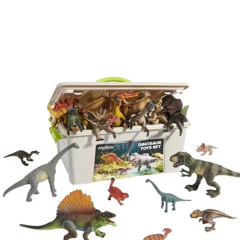 24 Piece Dinosaur Figure Play Set for Kids