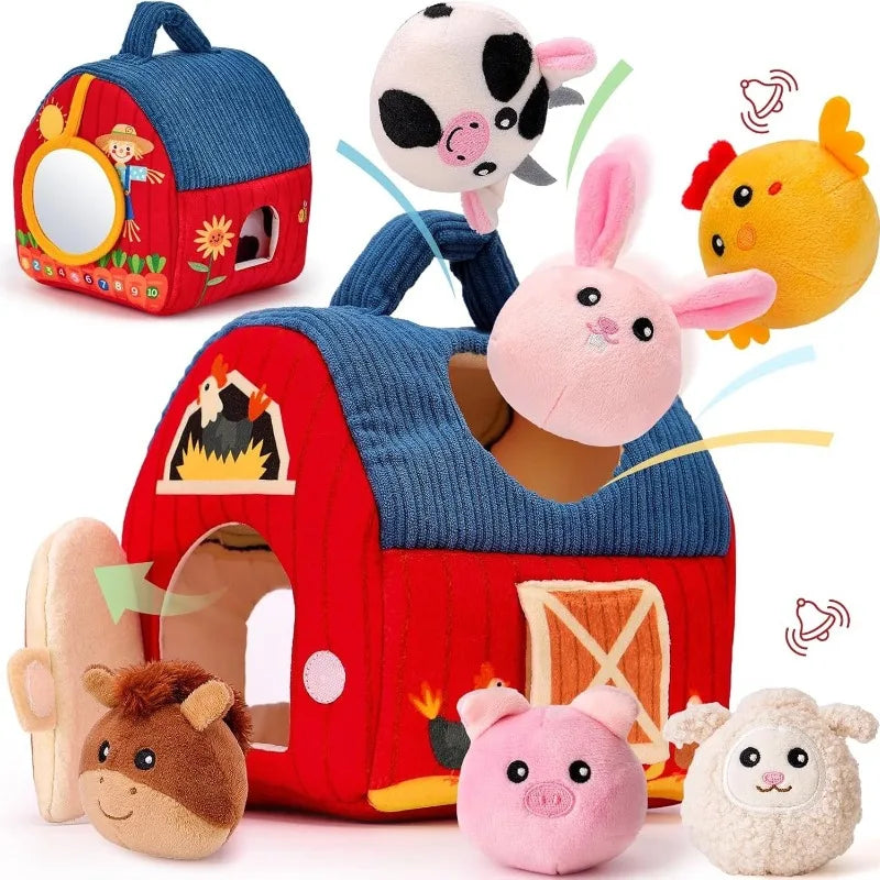 Soft Animal Hide and Seek Sensory Toy Set