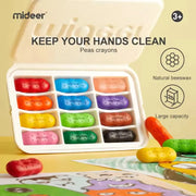 Chunky Crayon Set for Kids – 8, 12 or 24 Colors