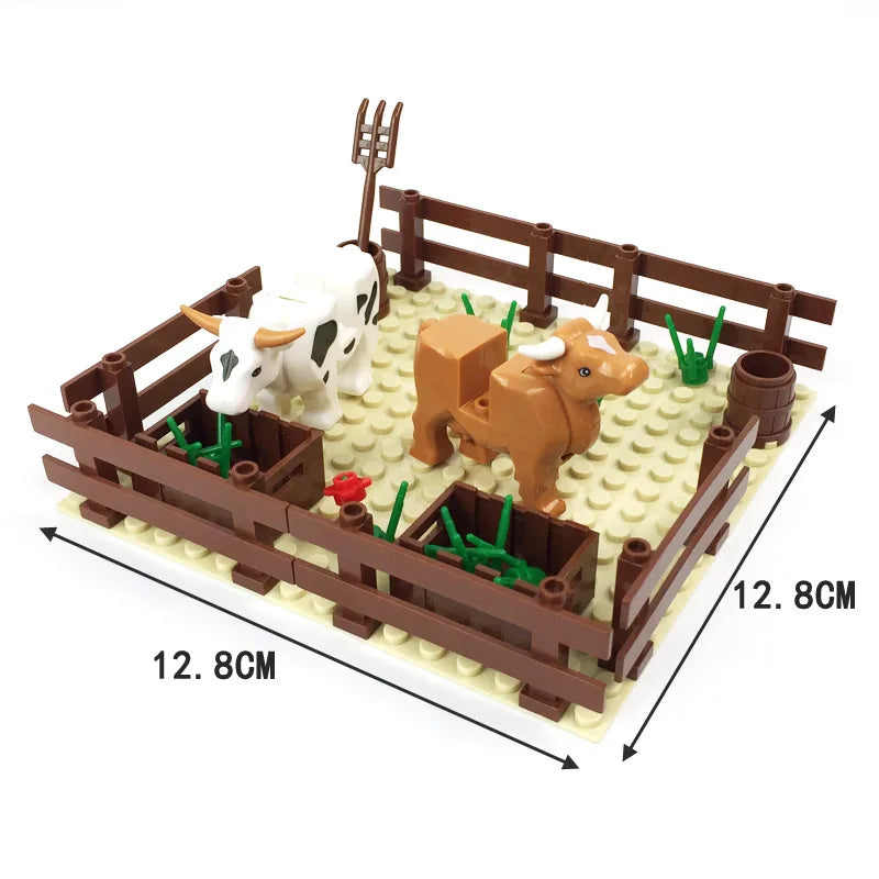 Farm Scene Building Block Set
