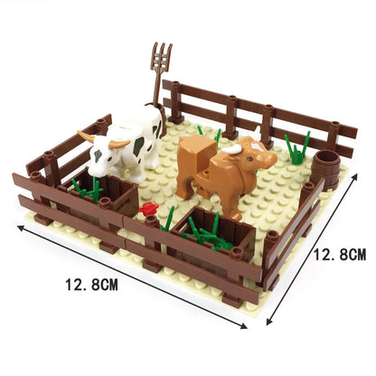 Farm Scene Building Block Set