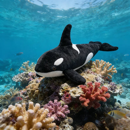 Lifelike Orca Stuffed Plush Toy
