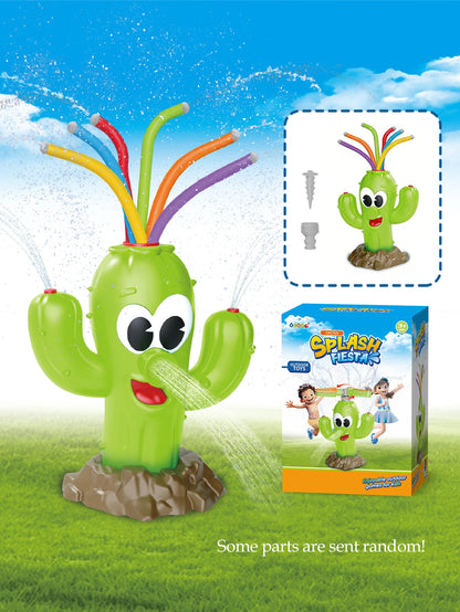 Cactus Sprinkler Toy for Outdoor Water Play
