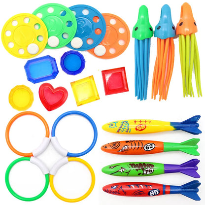 Colorful Pool Diving Toy Set for Kids