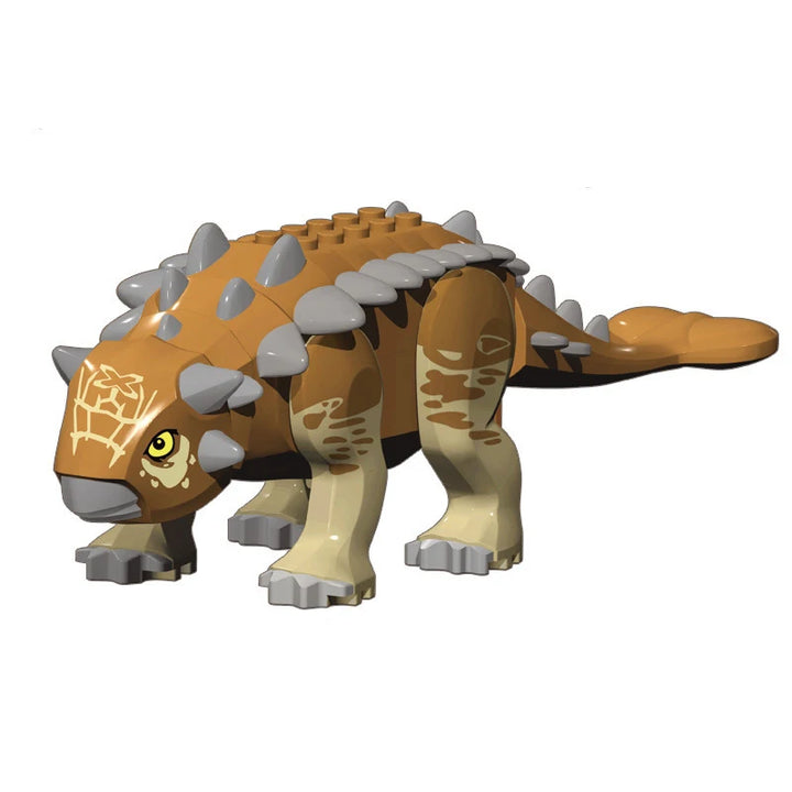 Ankylosaurus Dinosaur Building Block Model for Kids