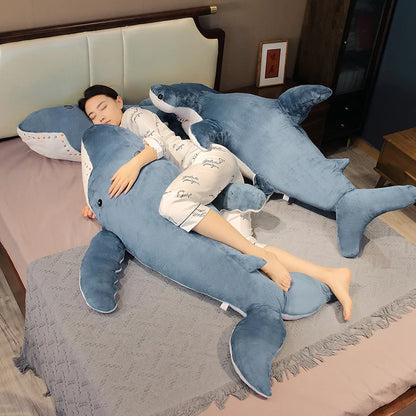 Large Shark and Whale Stuffed Plush Toy