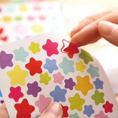 6 Sheet Colorful Craft Sticker Set for Kids